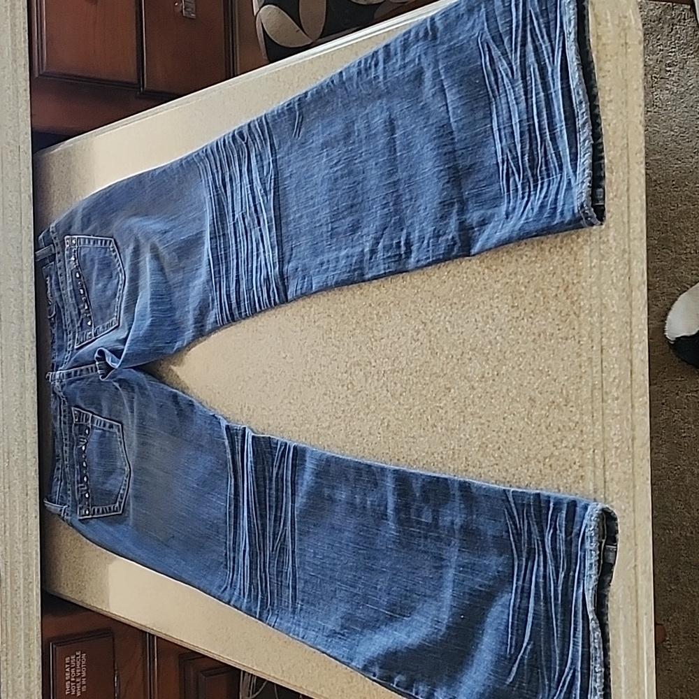 Guess Bootcut Rhinestone Like New Jeans Size 28 - Picture 11 of 13